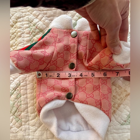 💥SALE💥Luxury-Inspired Dog Outfit Set | Size XS / Small | Cozy Jacket + Mesh Top - Picture 8 of 16